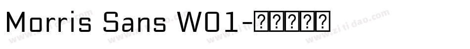 Morris Sans W01字体转换